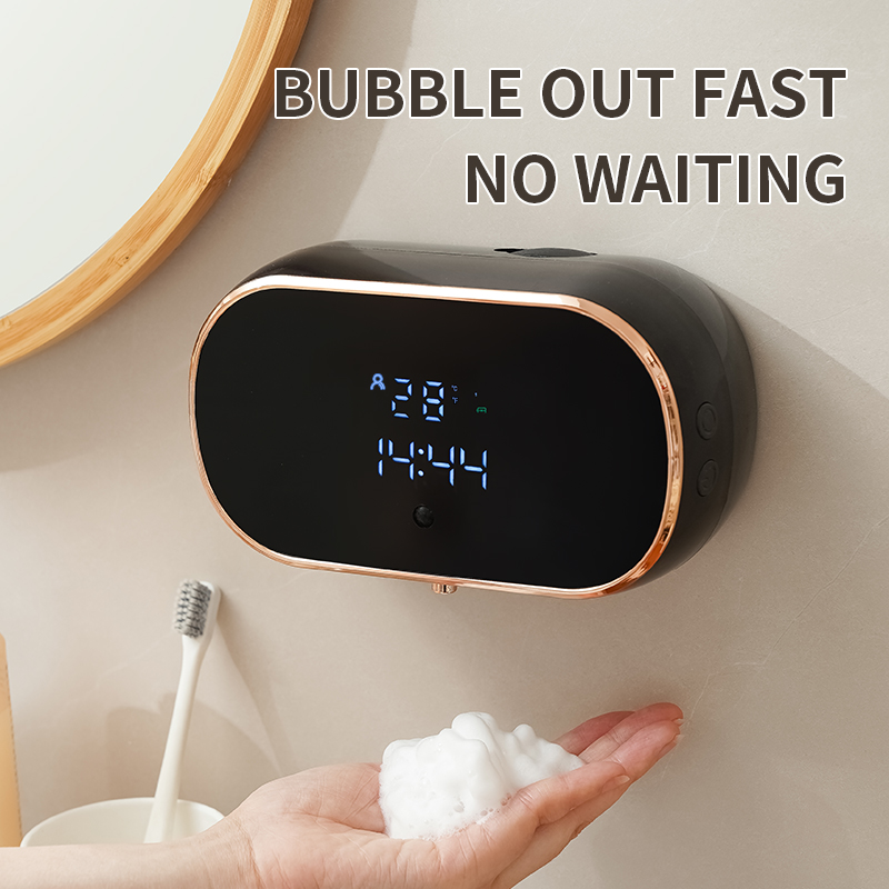 Soap Making Machine At Home - เครื่องจ่ายสบู่โฟมอัตโนมัติอัจฉริยะ ชาร์จ USB เครื่องล้างมือสำหรับห้องน้ำ วัสดุ ABS