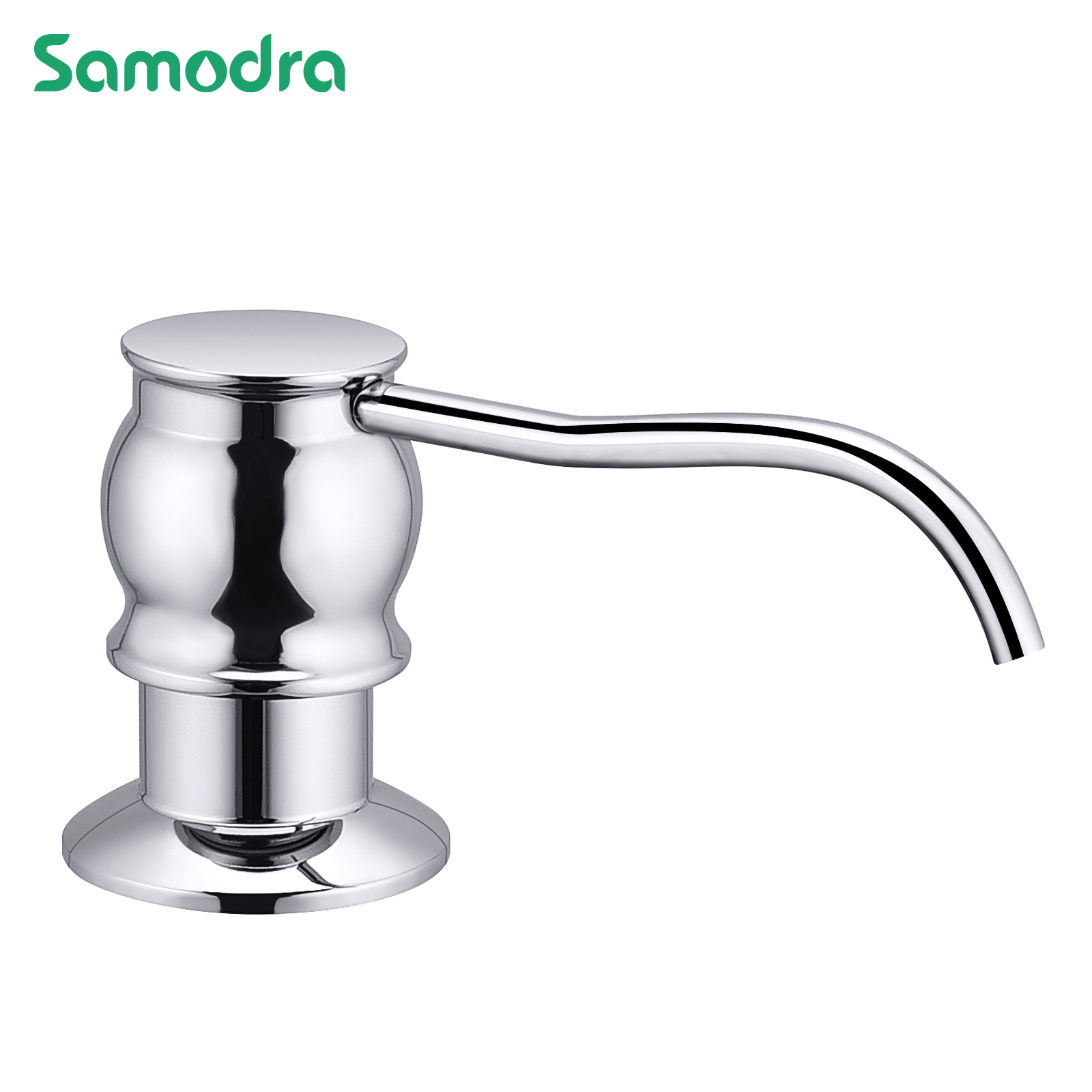 Oxide Pigment Soap - Samodra เครื่องจ่ายสบู่เหลวพร้อมขวด Chrome/นิกเกิลทองเหลืองหัวปั๊มสําหรับอ่างล้างจานตู้ทําสบู่อุปกรณ์ครัว