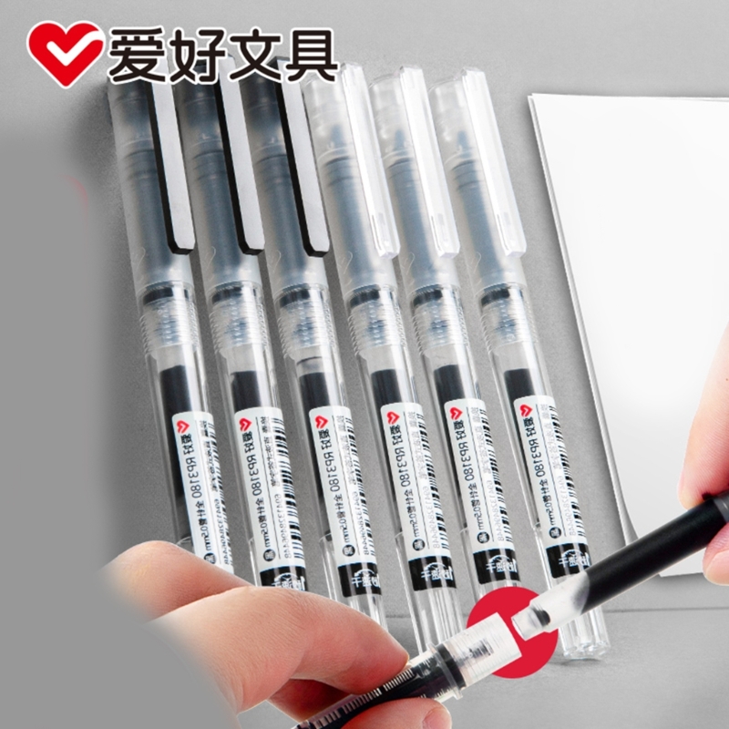 Pilot Pen V5 - Quick-drying 0.5 มม.Roller ปากกาสีดำหมึกสีแดงตรง Liquid Rollerball