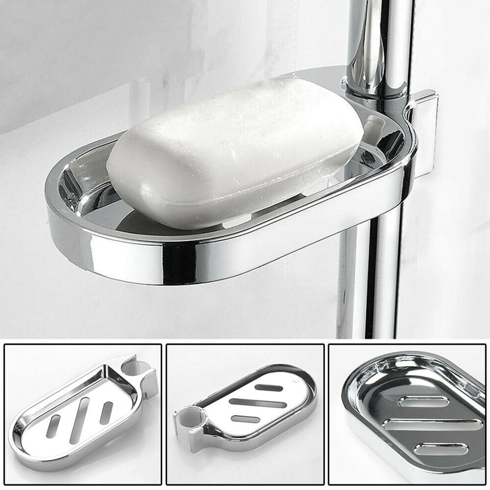 Oxide Pigment Soap - ติดผนังยกถาดสบู่อาบน้ํา Hollow ท่อระบายน้ํา ABS Silver Chrome