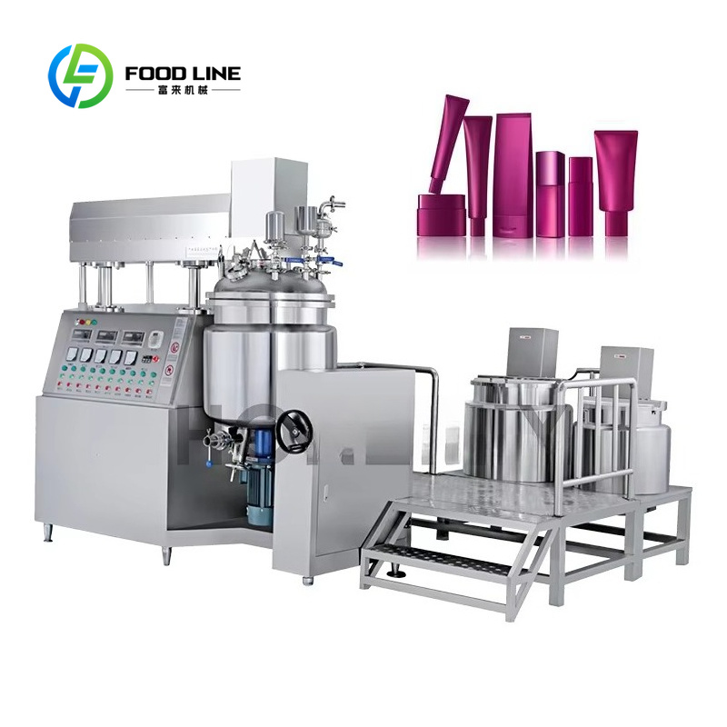 Making Soap And Detergent - เครื่องผสมแบบหม้อต้มคู่พร้อมระบบสุญญากาศสำหรับทำน้ำยาซักผ้า แชมพู สบู่เหลว ทำจากสแตนเลสสตีลแบบมีแจ็คเก็ต