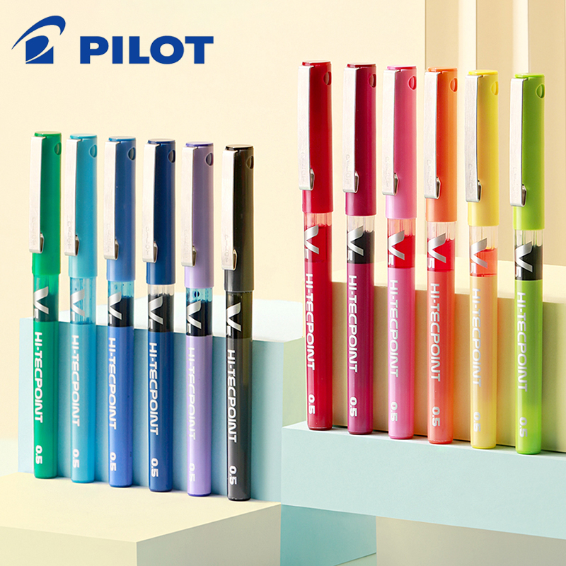 Pilot Pen V5 - นักบินญี่ปุ่น BX-V5 0.5มม.ปากกาหมึกเจลขนาดใหญ่สีเครื่องหมายปากกา Kawaii เครื่องเขียน Office
