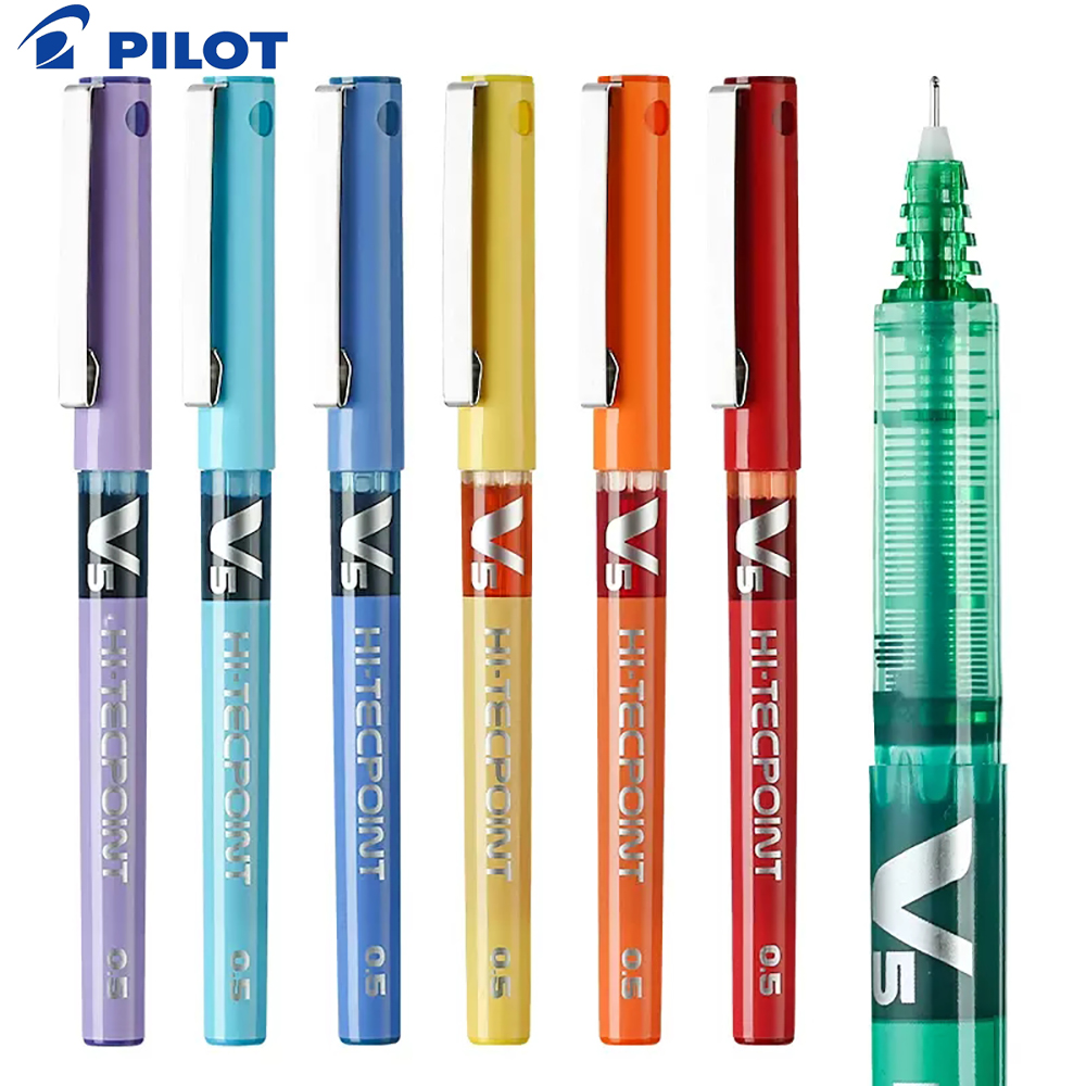 Pilot Pen V5 - 1pcs นักบินญี่ปุ่น V5 เจลปากกาตรง Liquid Roller