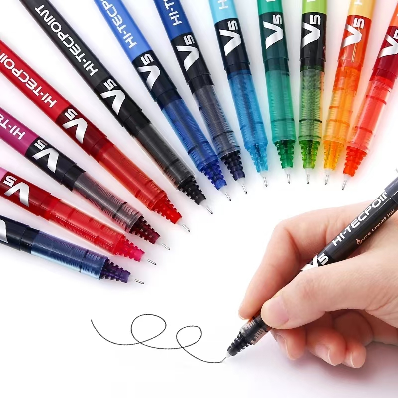 นักบินญี่ปุ่น V5 Hi-Tecpoint 0 - Pilot Pen V5 บทวิจารณ์และราคา