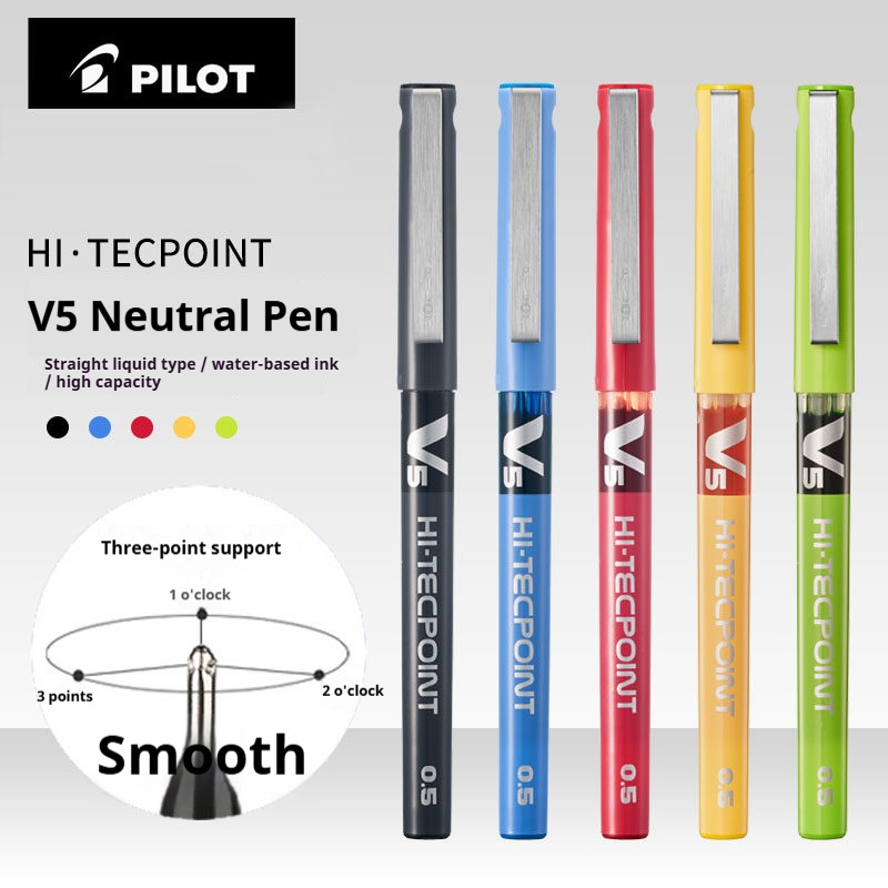 ปากกาโรลเลอร์บอล Pilot รุ่น BX - Pilot Pen V5 บทวิจารณ์และราคา